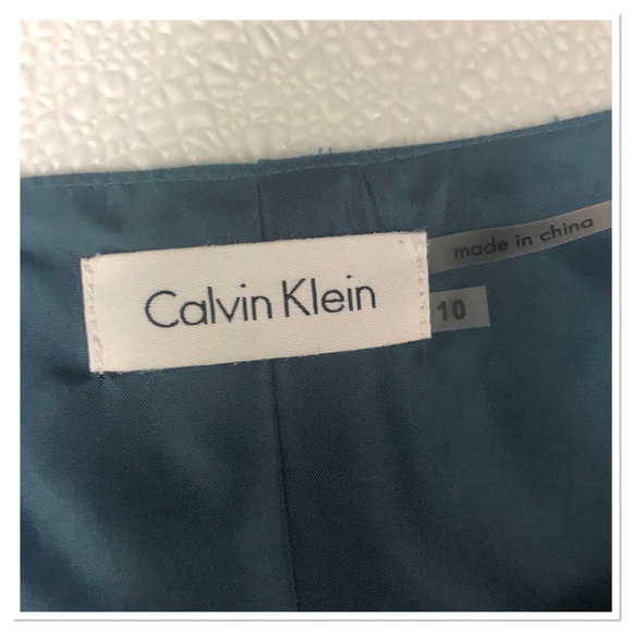 Calvin Klein career midi a line pleated dress 10 - Picture 7 of 8